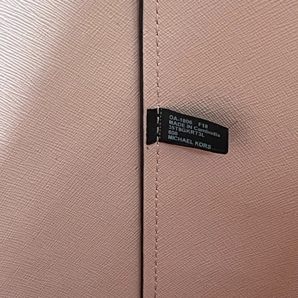 VGC Michael Kors Bag Karson Pastel Pink Leather Large Tote